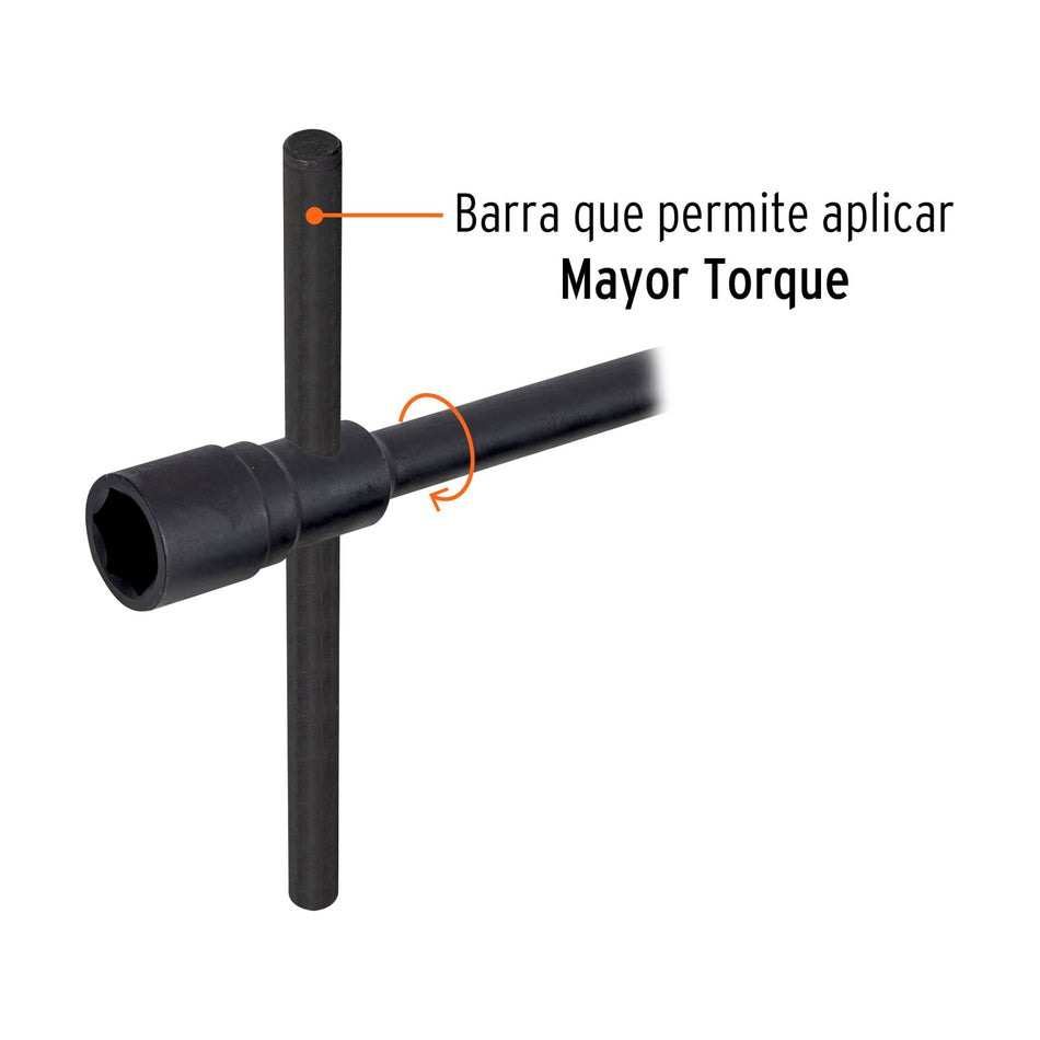 Llave de artillería 33 mm X 3/4' boca hexagonal, TRUPER