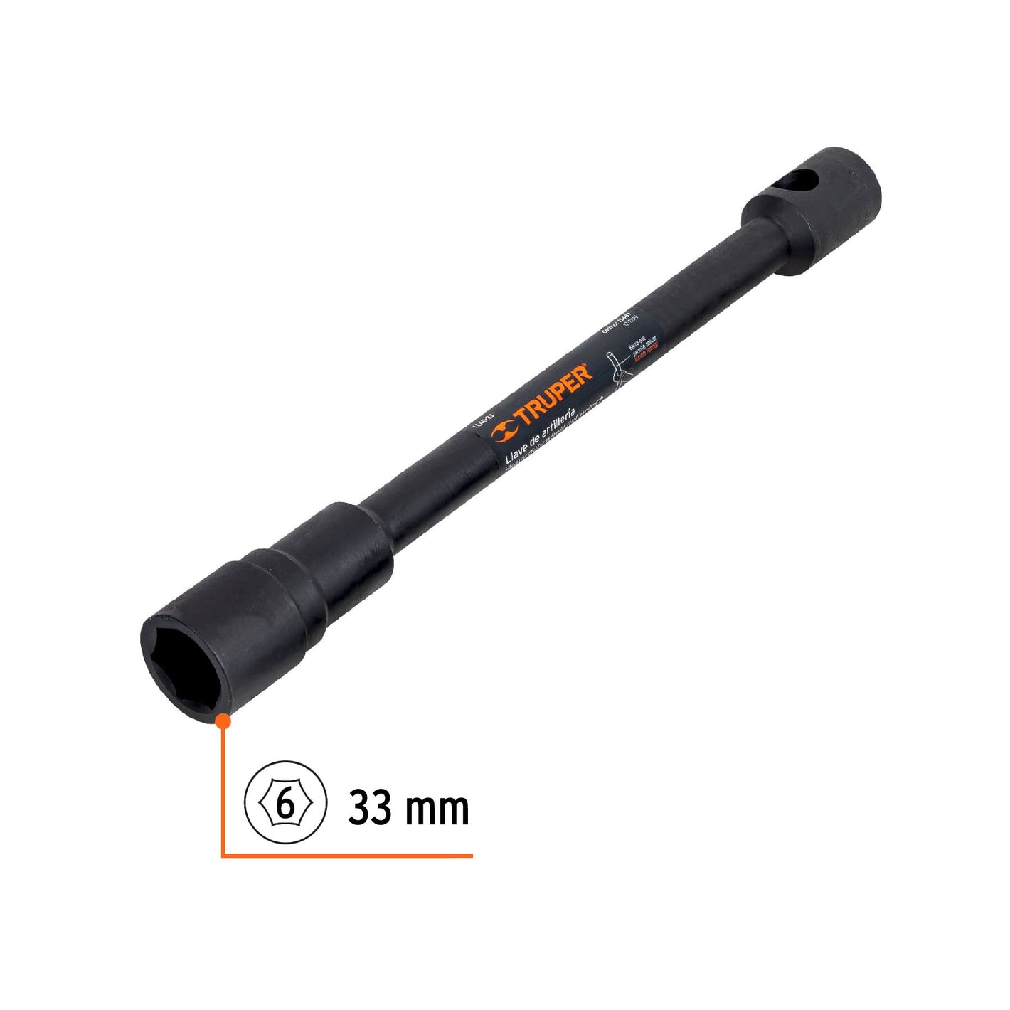 Llave de artillería 33 mm X 3/4' boca hexagonal, TRUPER