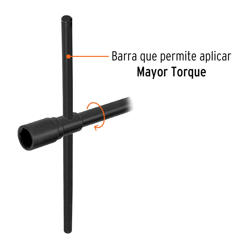 Llave de artillería, 1 x 1-1/8' boca hexagonal, TRUPER