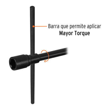 Llave de artillería 1-1/16 x 1-1/4' boca hexagonal, TRUPER