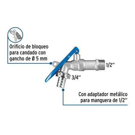 Llave esfera de seguridad de laton 175g FOSET