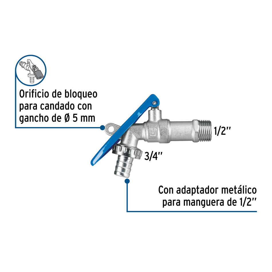 Llave esfera de seguridad de laton 175g FOSET
