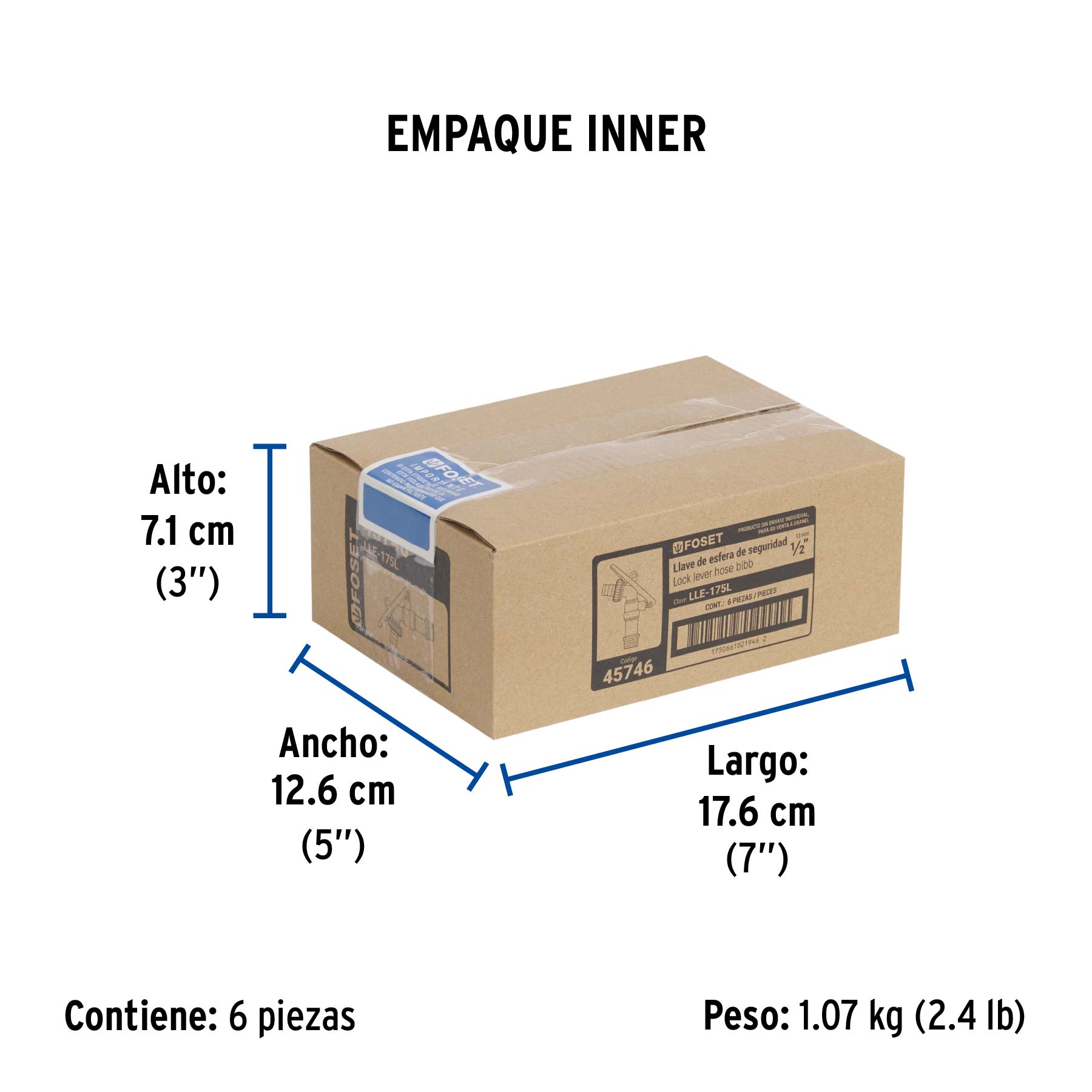 Llave esfera de seguridad de laton 175g FOSET