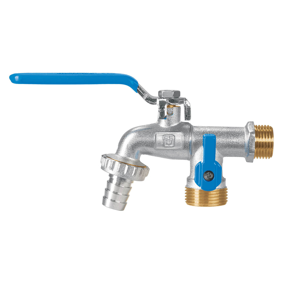 Llave de esfera doble salida 1/2" de laton FOSET