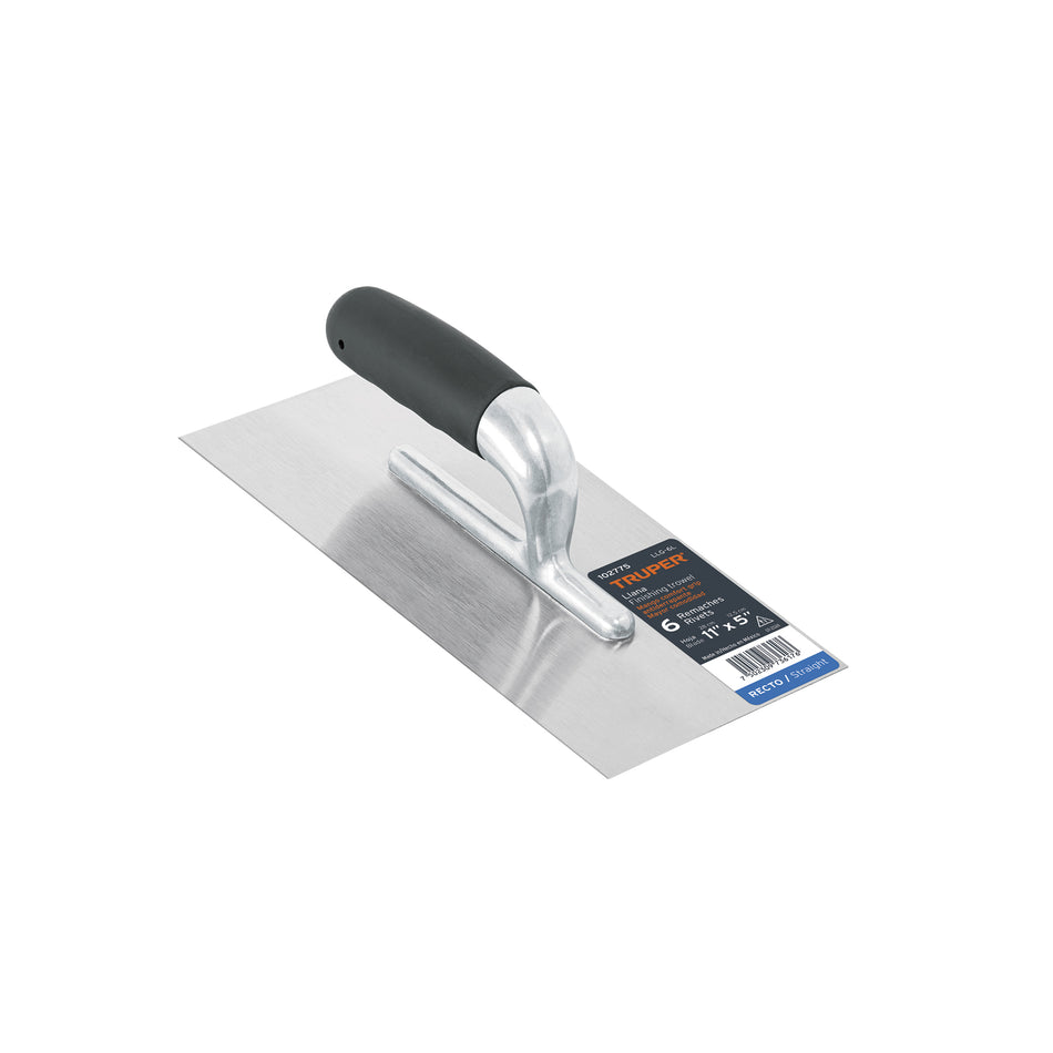 Llana 11' canto recto, 6 remaches, mgo comfort grip, Truper