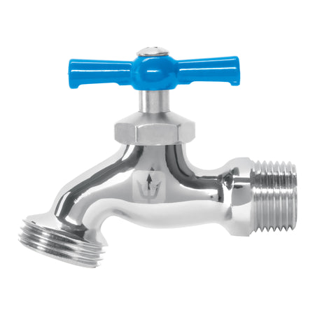 Llave para manguera cromada 130 gr entrada 1/2" Foset
