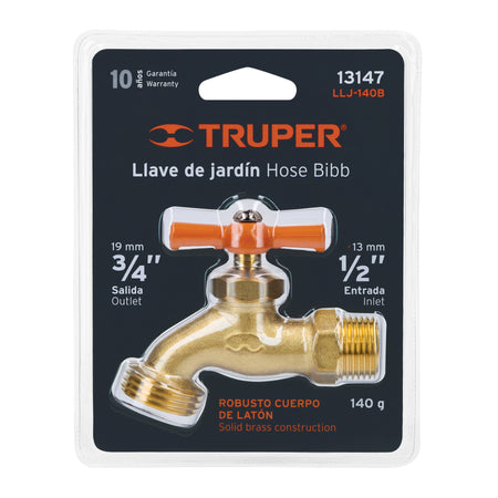 Llave de nariz para jardin 1/2" en blister Truper