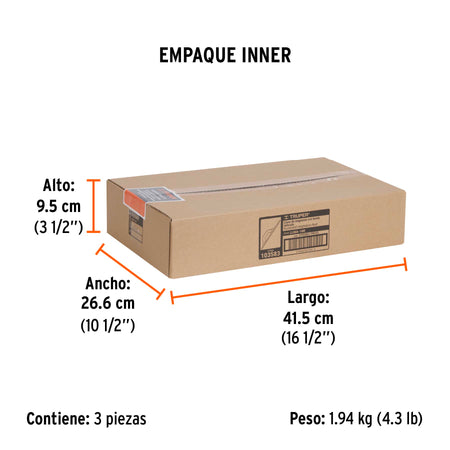 Llana de magnesio 16"con borde redondo Truper