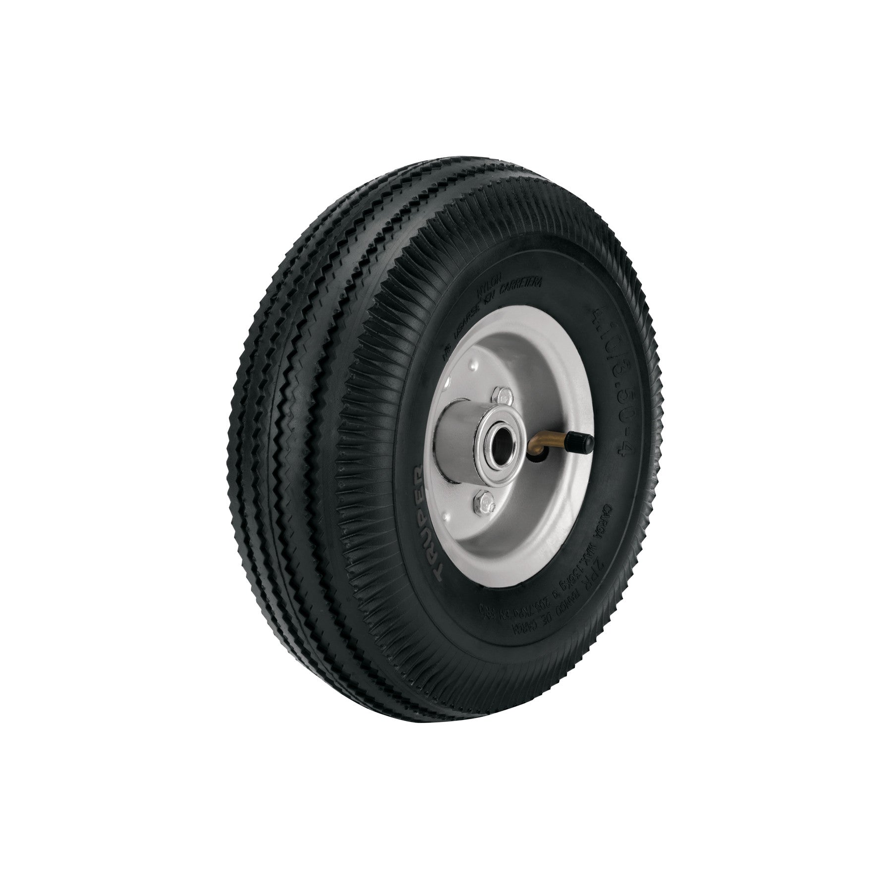 Rueda neumatica para eje central Truper 10"