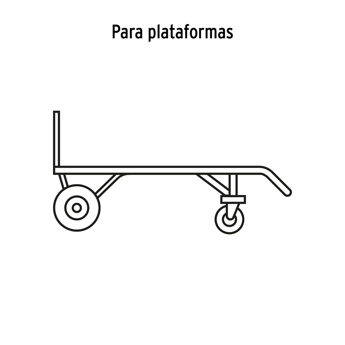 Rueda imponchable para eje central Truper 8"