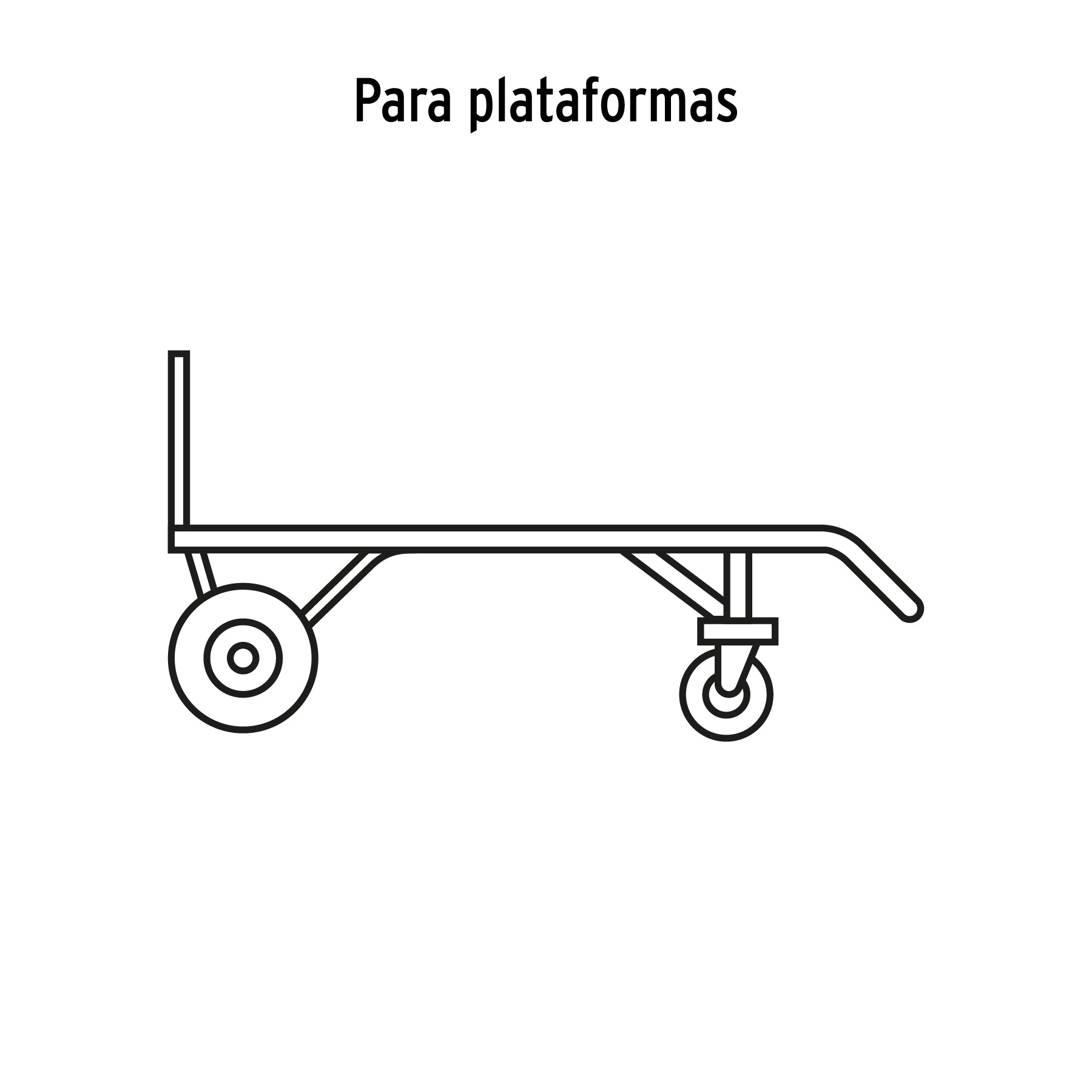 Rueda imponchable para eje central Truper 8"