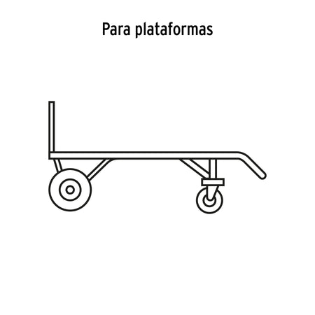 Rueda imponchable para eje central Truper 8"