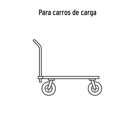 Rueda imponchable para eje central Truper 8"