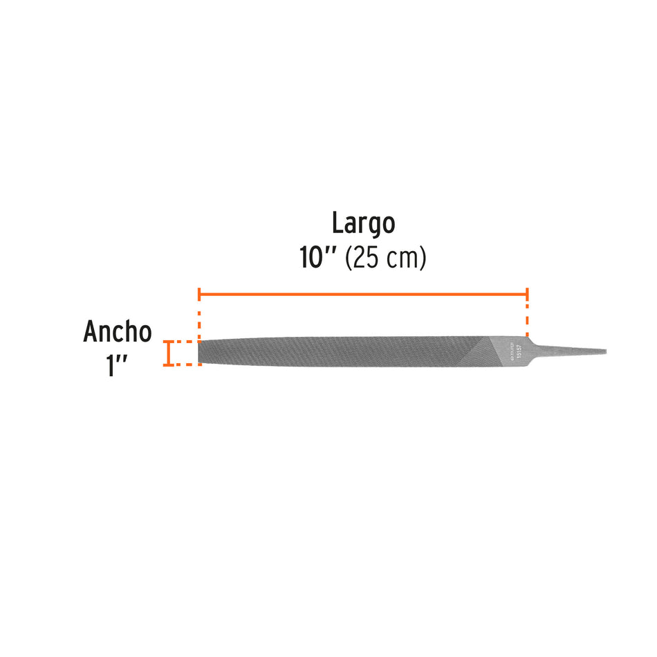 Lima plana muza 10', Truper 10'
