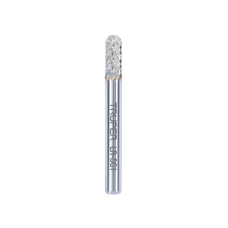 Lima rotativa punta cilindro redonda TRUPER 6 mm