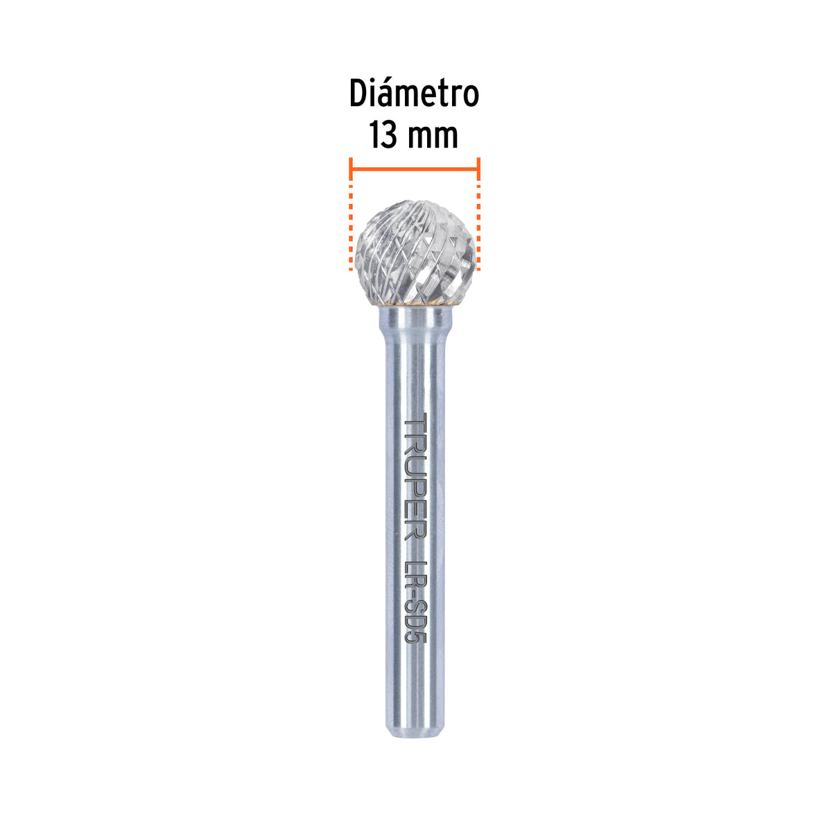 Lima rotativa punta esferica 13 mm TRUPER