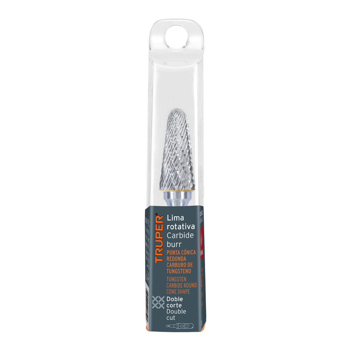 Lima rotativa punta conica redonda 13 mm TRUPER