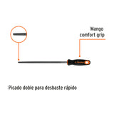 Lima redonda bastarda 10' con mango doble inyección, TRUPER 10'