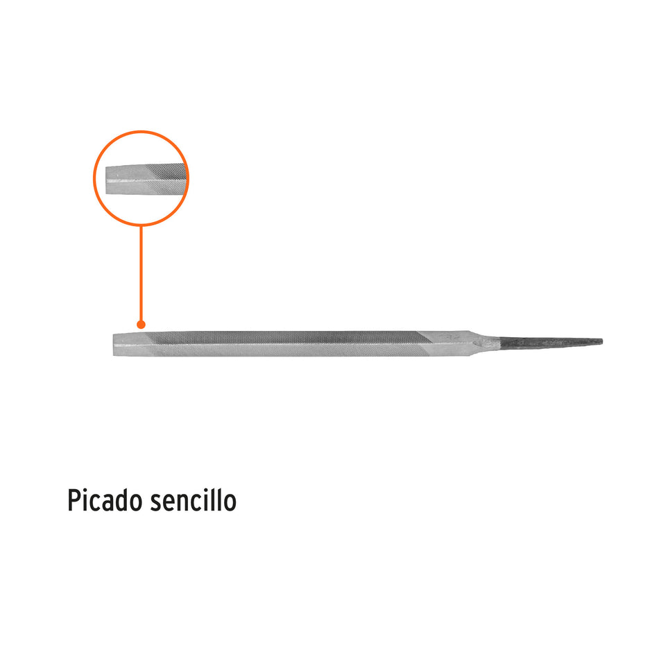 Lima triangular 6' para machete, 34 dpp, TRUPER 6', 34 dpp