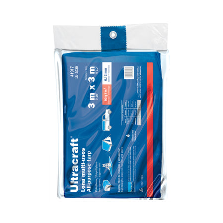 Lona de polietileno 3 x 3 m, azul, 90 g/m2, ULTRA 3 x 3 m, azul