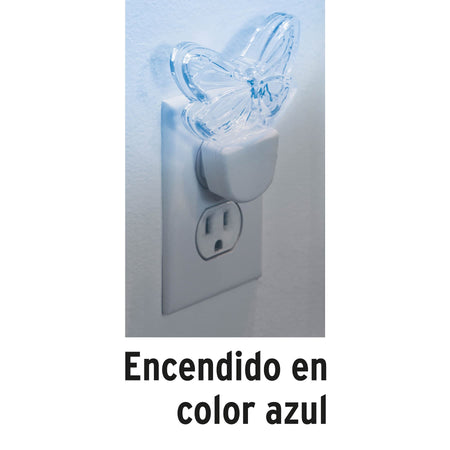 Luz de noche de LED, mariposa, Volteck