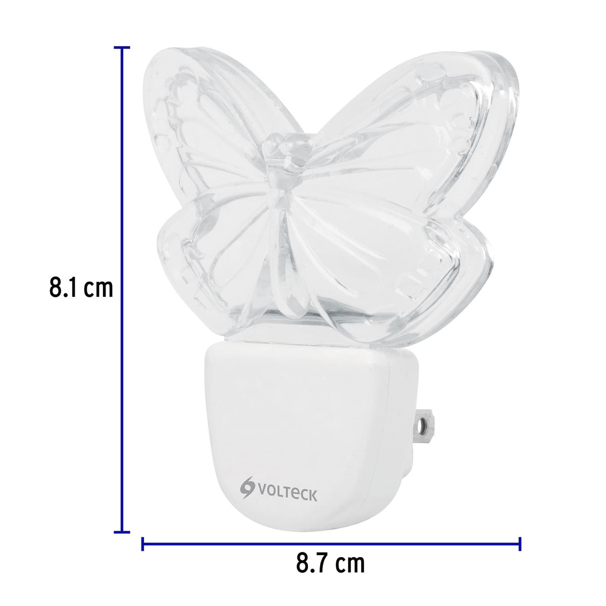 Luz de noche de LED, mariposa, Volteck