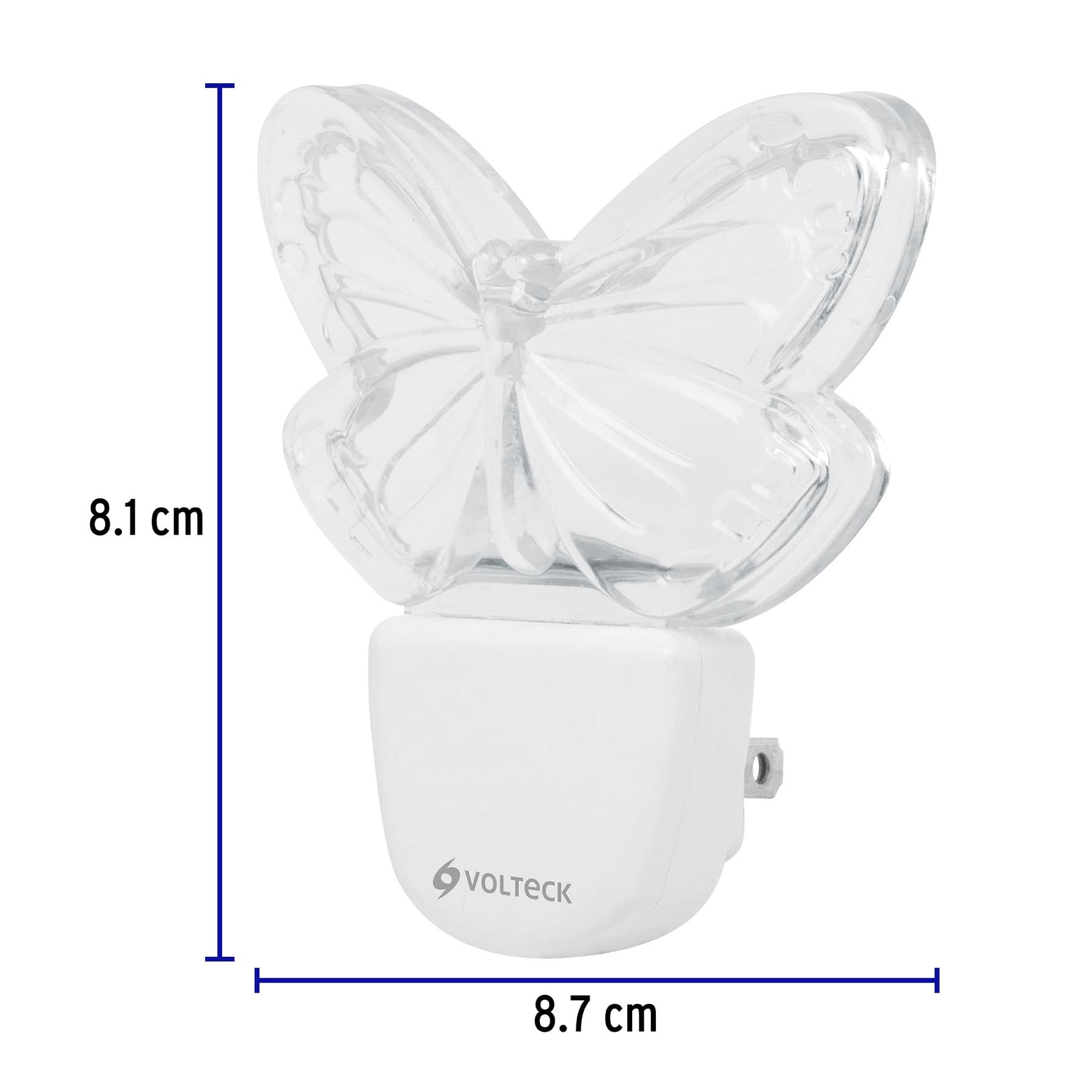 Luz de noche de LED, mariposa, Volteck