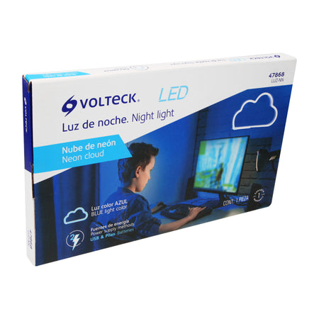 Luz de noche de LED nube neón, Volteck