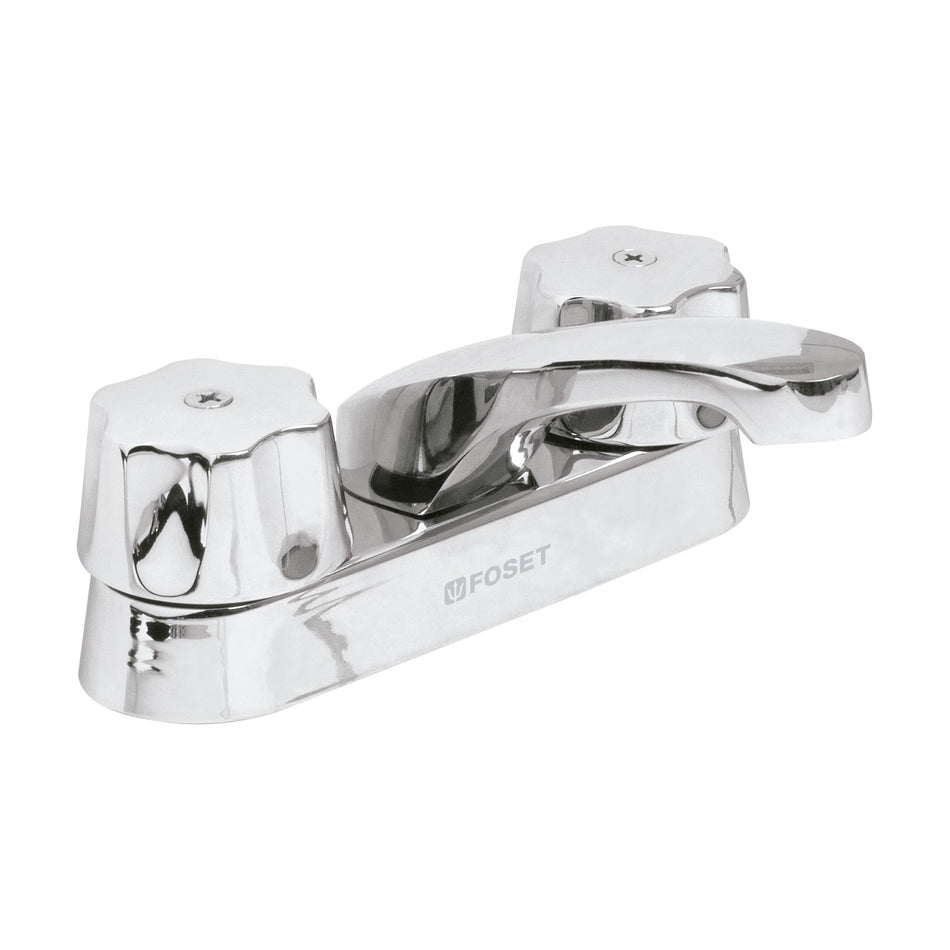 Mezcladora 4" para lavabo nariz larga cartucho compresion