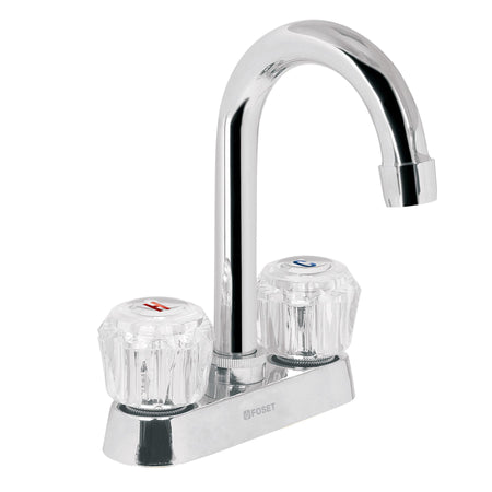 Mezcladora 4" para lavabo cuello bar manerales de acrilico