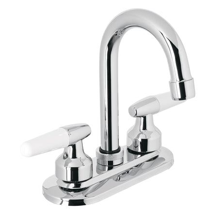 Mezcladora 4" para lavabo cuello bar manerales cono