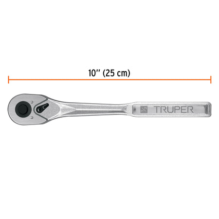 Matraca liberacion rapida 72 dientes cuadro 1/2" Truper
