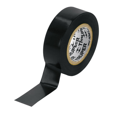 Cinta de aislar de 9 m x 19 mm, negra, Truper 9 m, 19 mm, negra