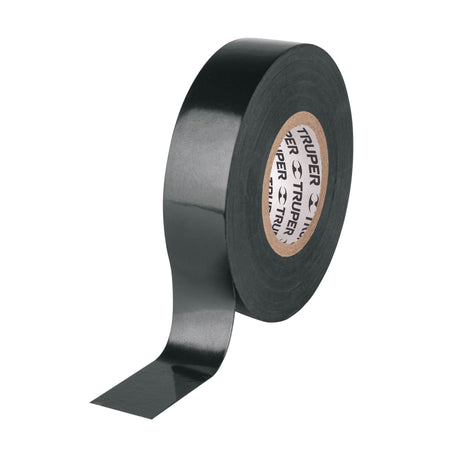 Cinta de aislar de 18 m x 19 mm negra en blister Truper