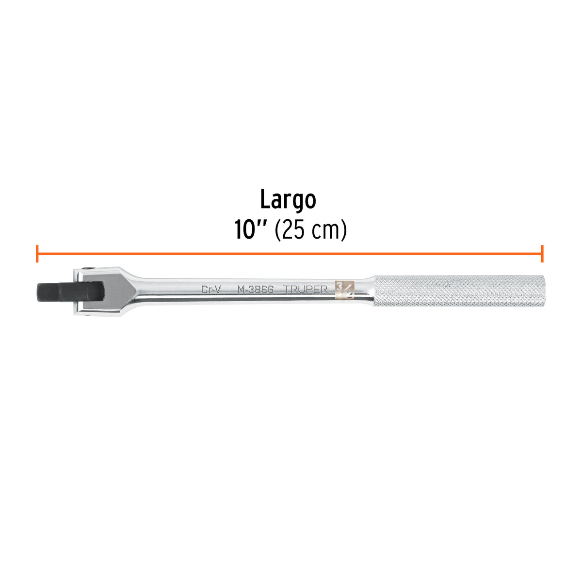 Mango articulado de 10' x 13 mm para dados cuadro 3/8'
