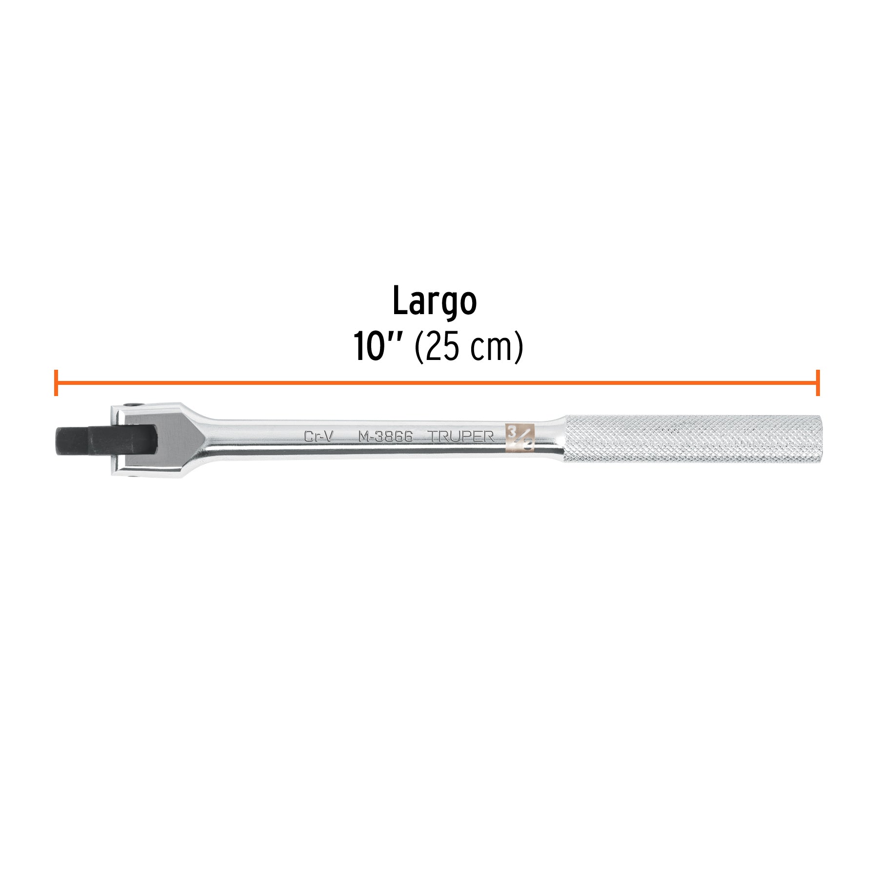 Mango articulado de 10' x 13 mm para dados cuadro 3/8'