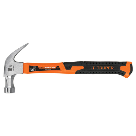 Martillo 16 oz una curva mango fibra de vidrio Truper