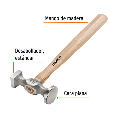 Martillo desabollador 11 oz estándar, mango 12', Truper