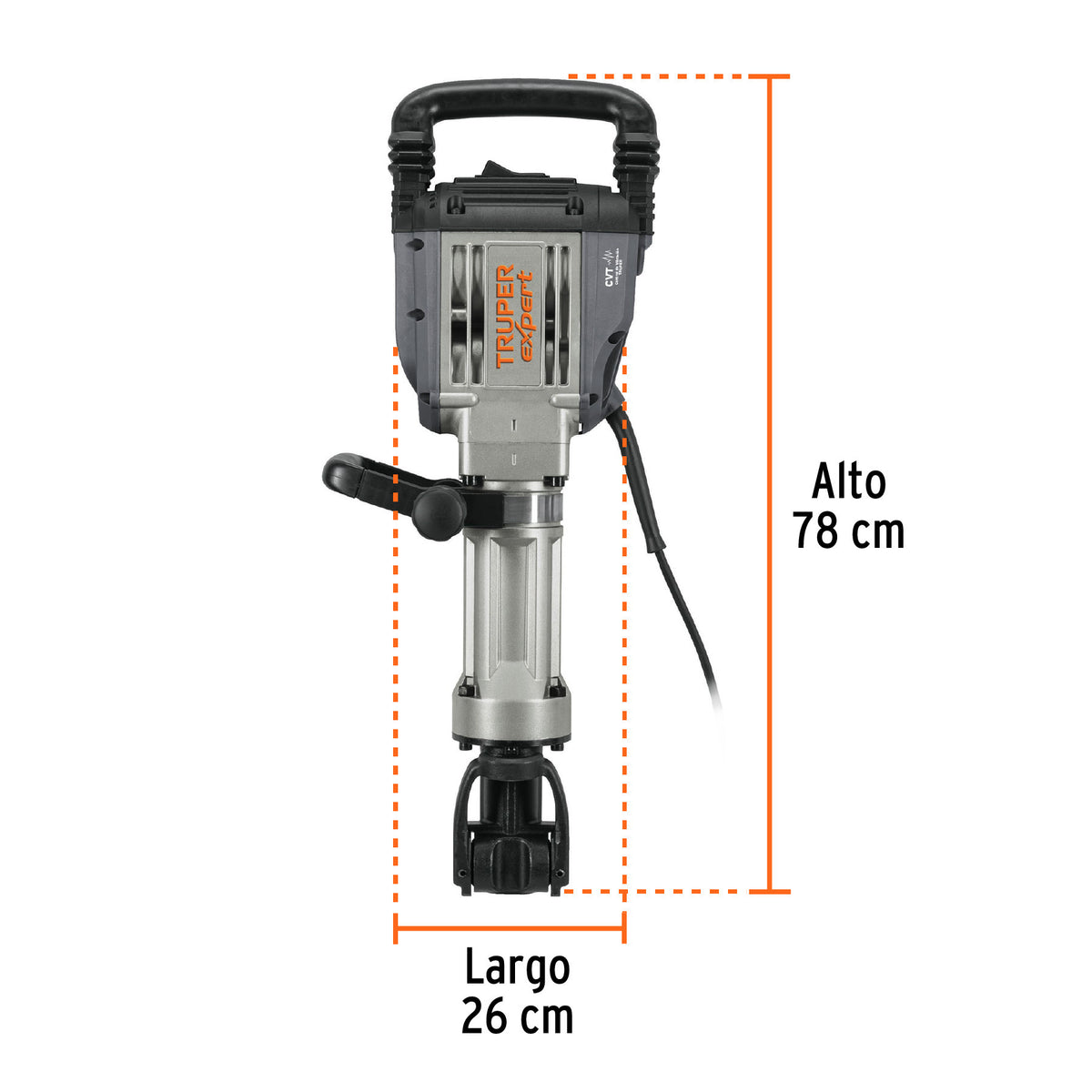 Martillo demoledor HEX 20 kg 55J 1600W TRUPER EXPERT