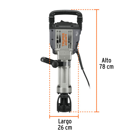 Martillo demoledor HEX 20 kg 55J 1600W TRUPER EXPERT