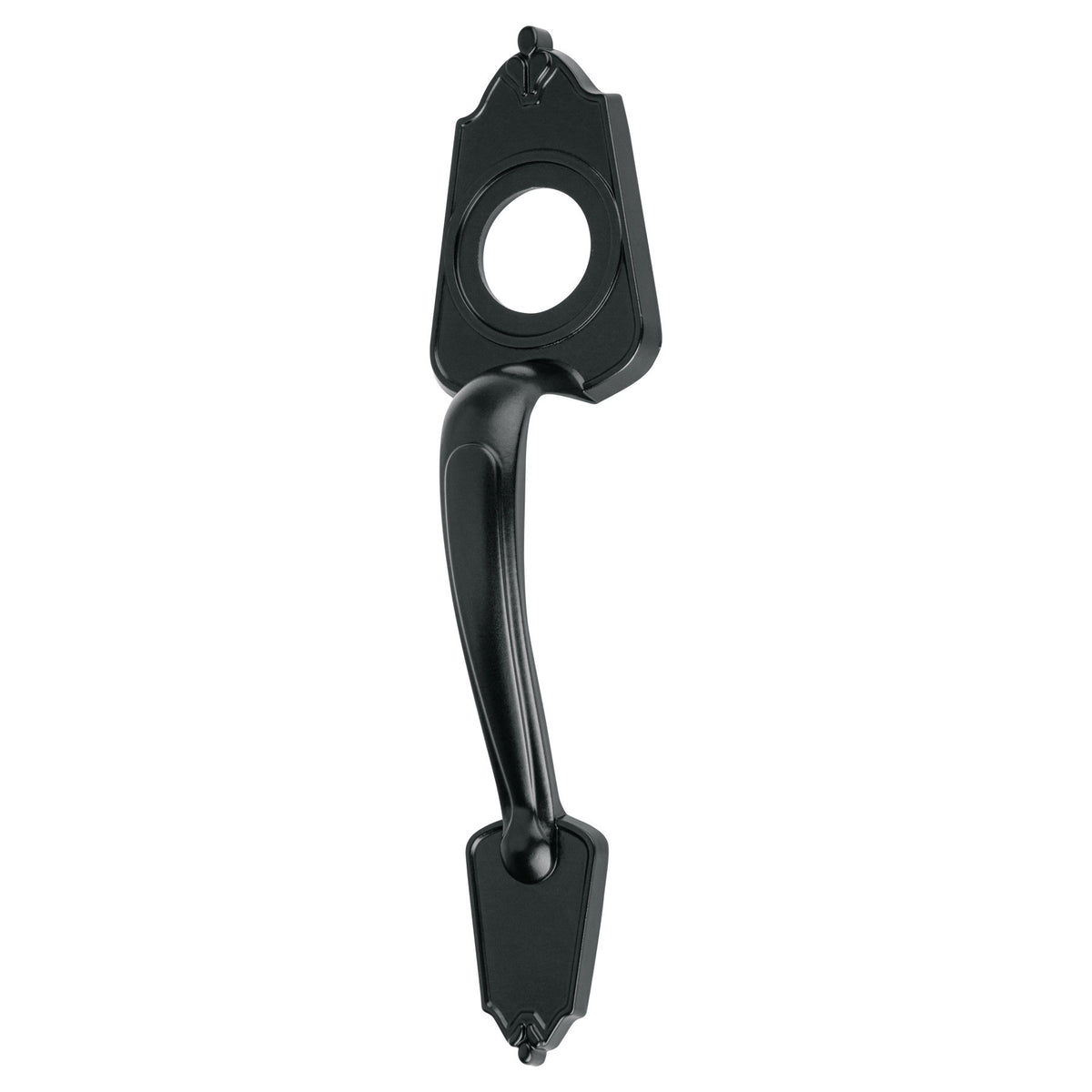 Chapeton metalico para puerta acabado negro