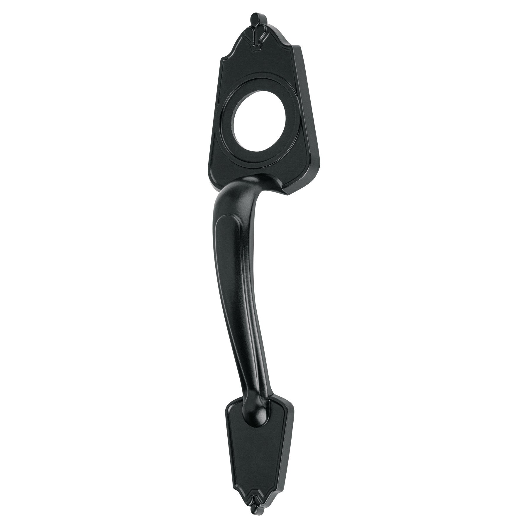 Chapeton metalico para puerta acabado negro