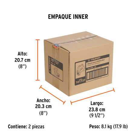 Malacate atornillable para banda de 4' ancho, Truper