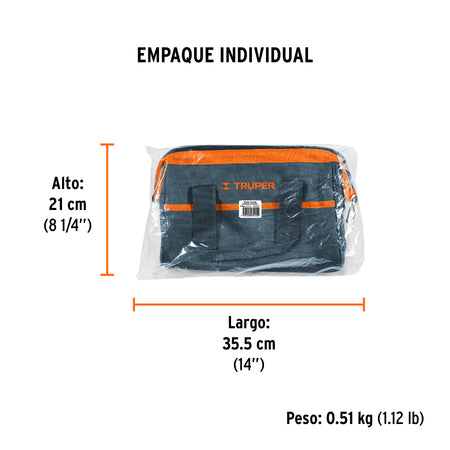 Maleta portaherramientas de Truper 12"