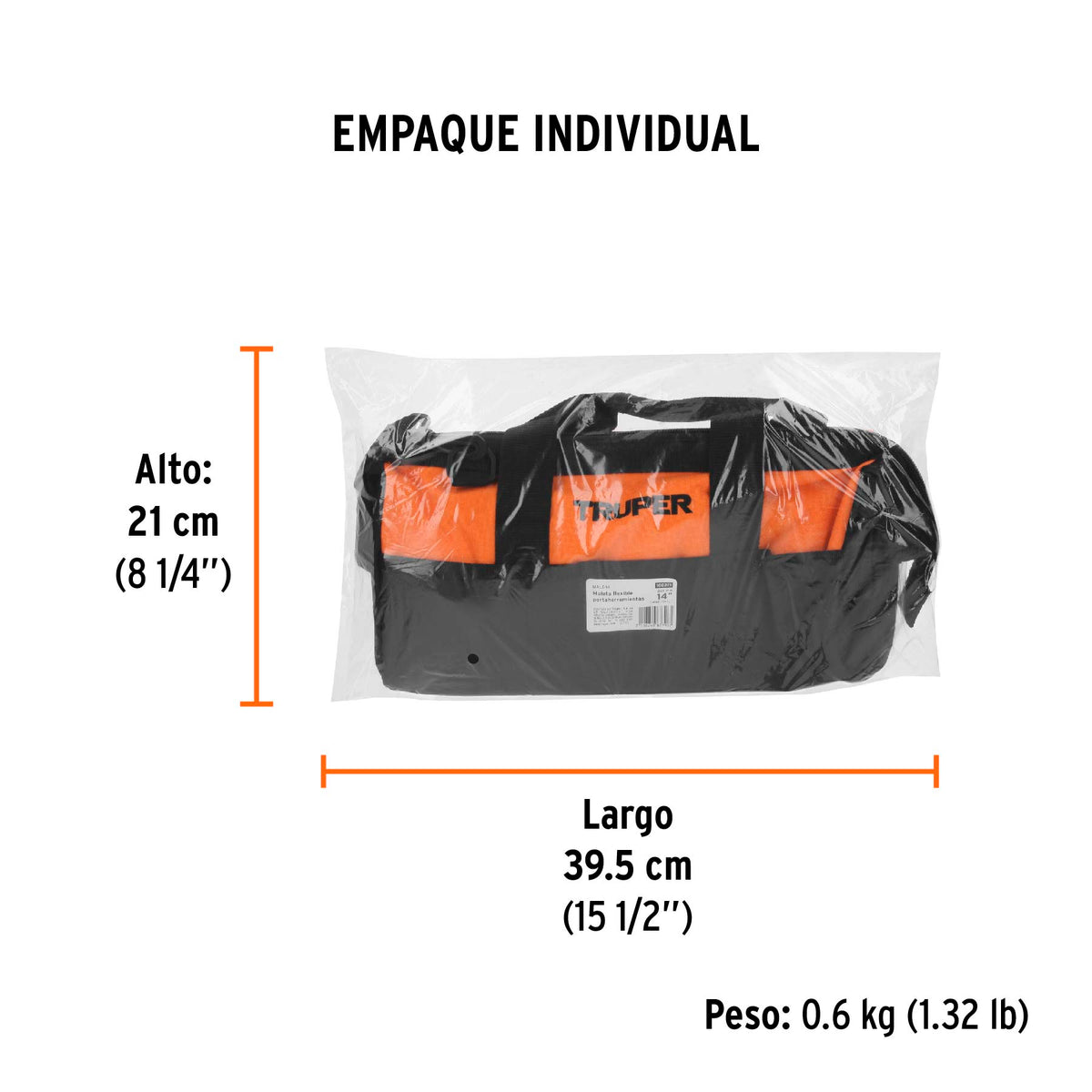 Maleta portaherramientas de Truper 14"