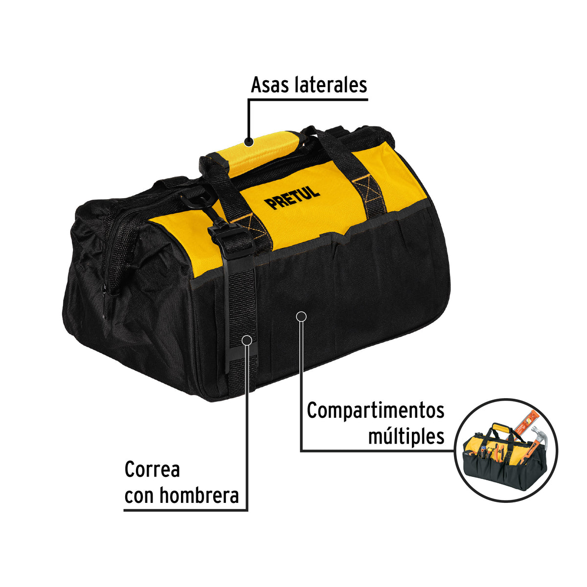 Maletin portaherramientas Pretul 16"