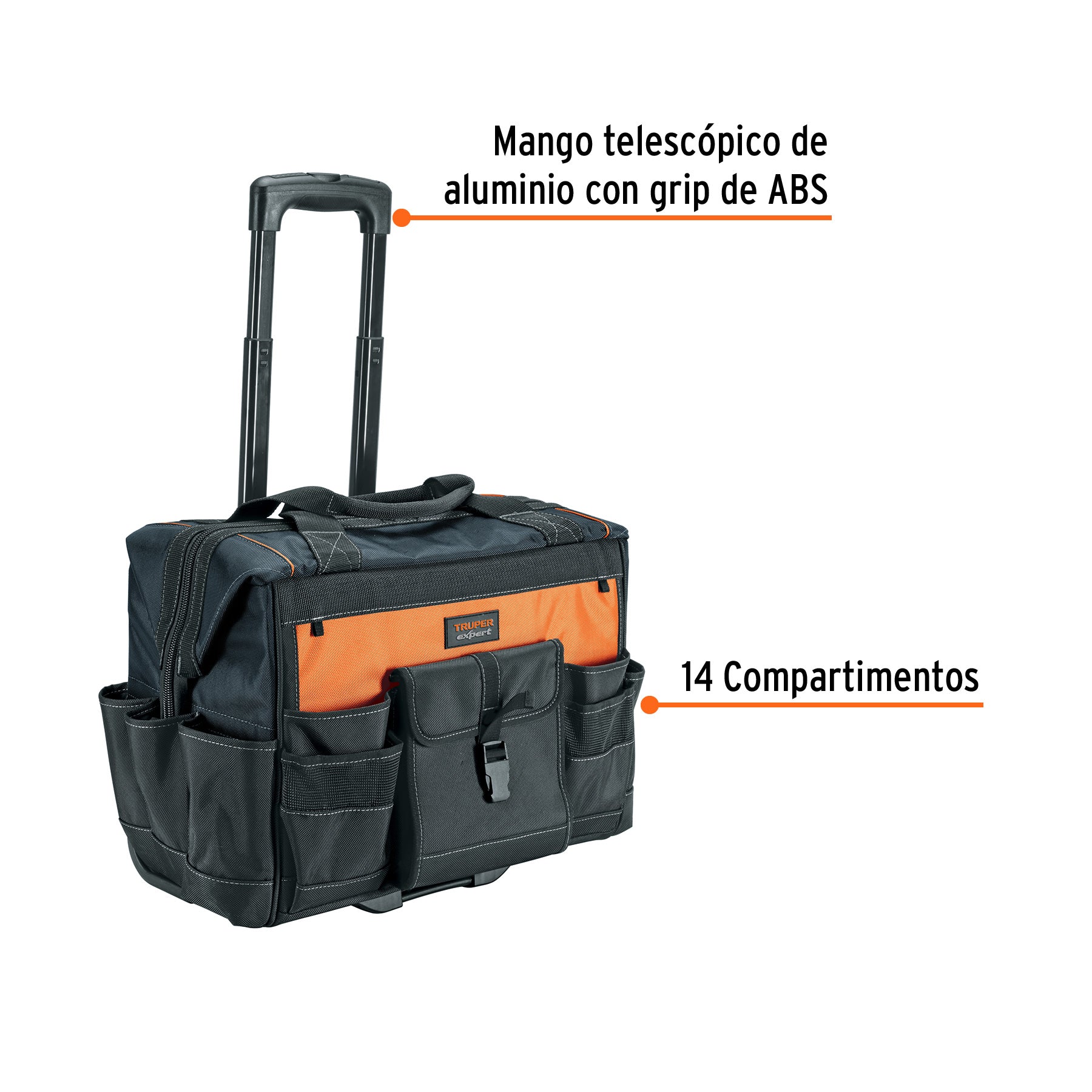 Maleta portaherramientas con ruedas Truper Expert