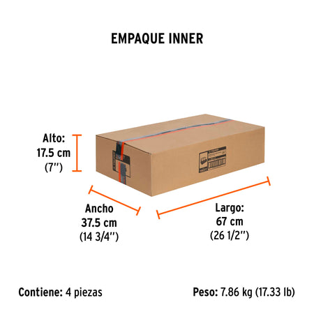 Maleta portaherramientas de Truper 24"