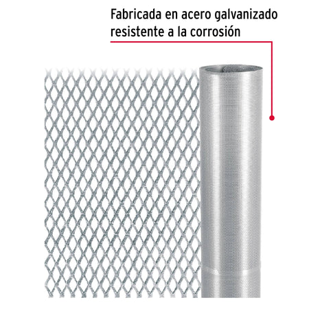 Rollo de 11 m x 0.92 m malla mosquitera de acero galvanizado