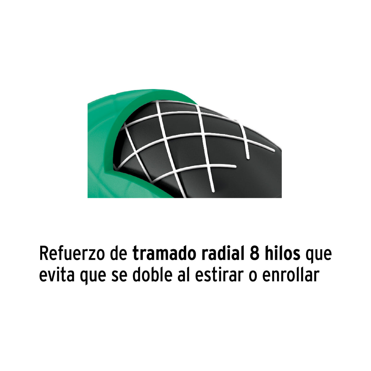 Metro de manguera 1/2' 3 capas en rollo de 100 m, Pretul 1/2', 100 m